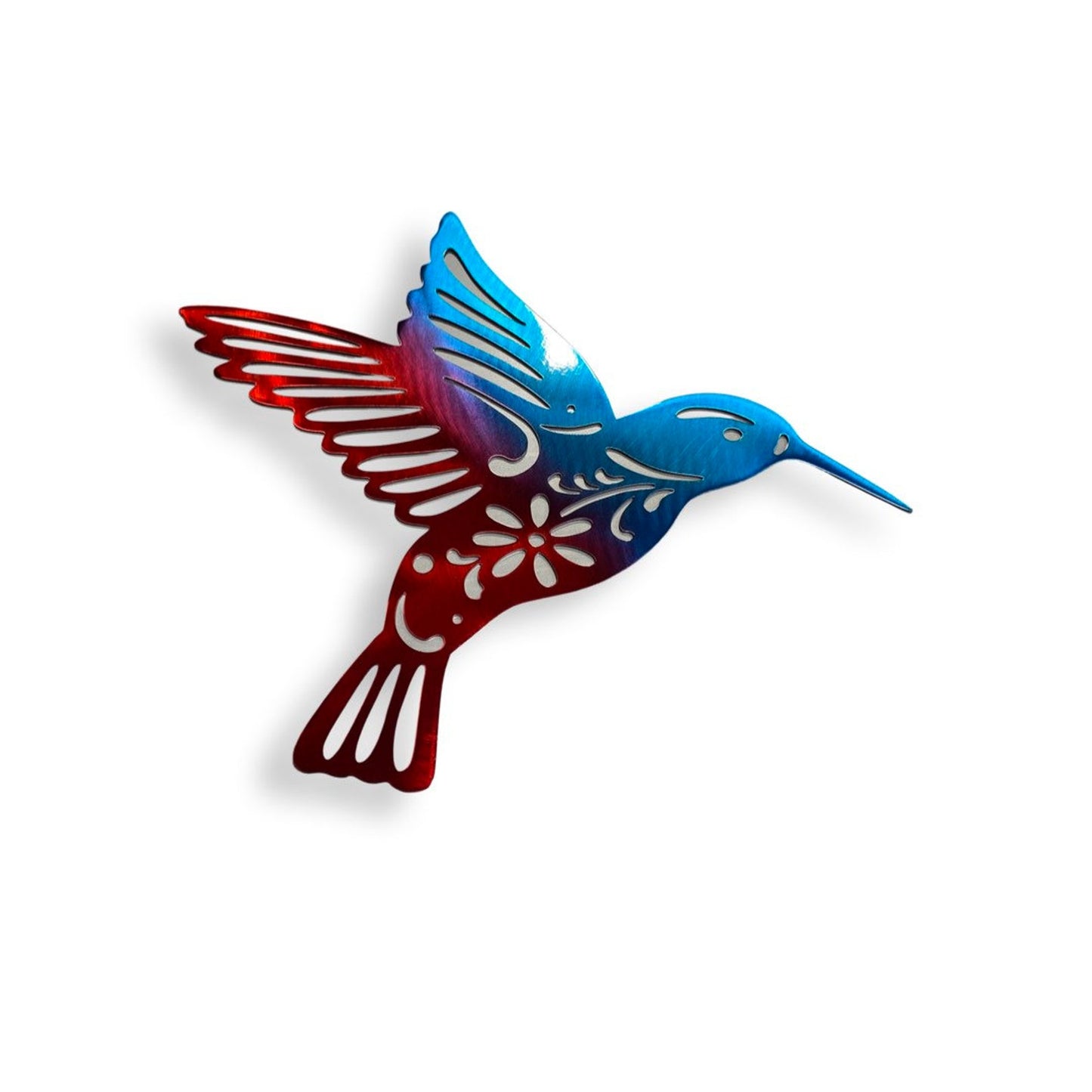 Multicolored Hummingbird 4"x4"