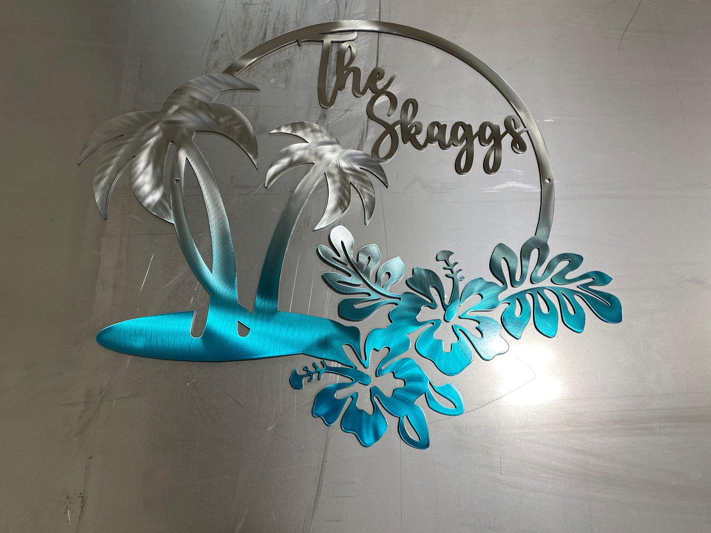 Custom Hawaiian Coastal Metal Wall Art – Beach & Pool House Decor - RMMDecor
