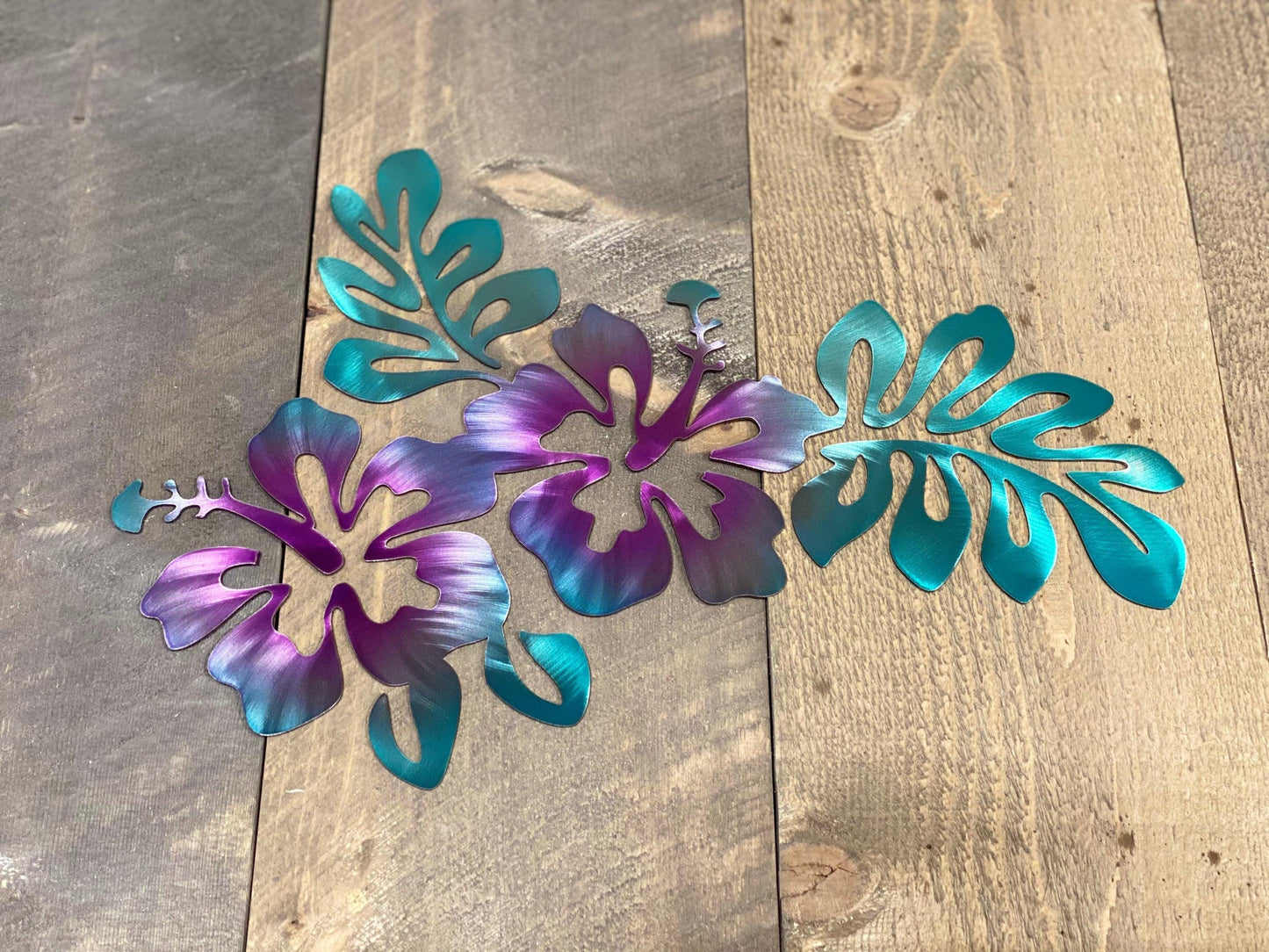 Hibiscus Metal Wall Art – Coastal & Beach-Themed Decor - RMMDecor
