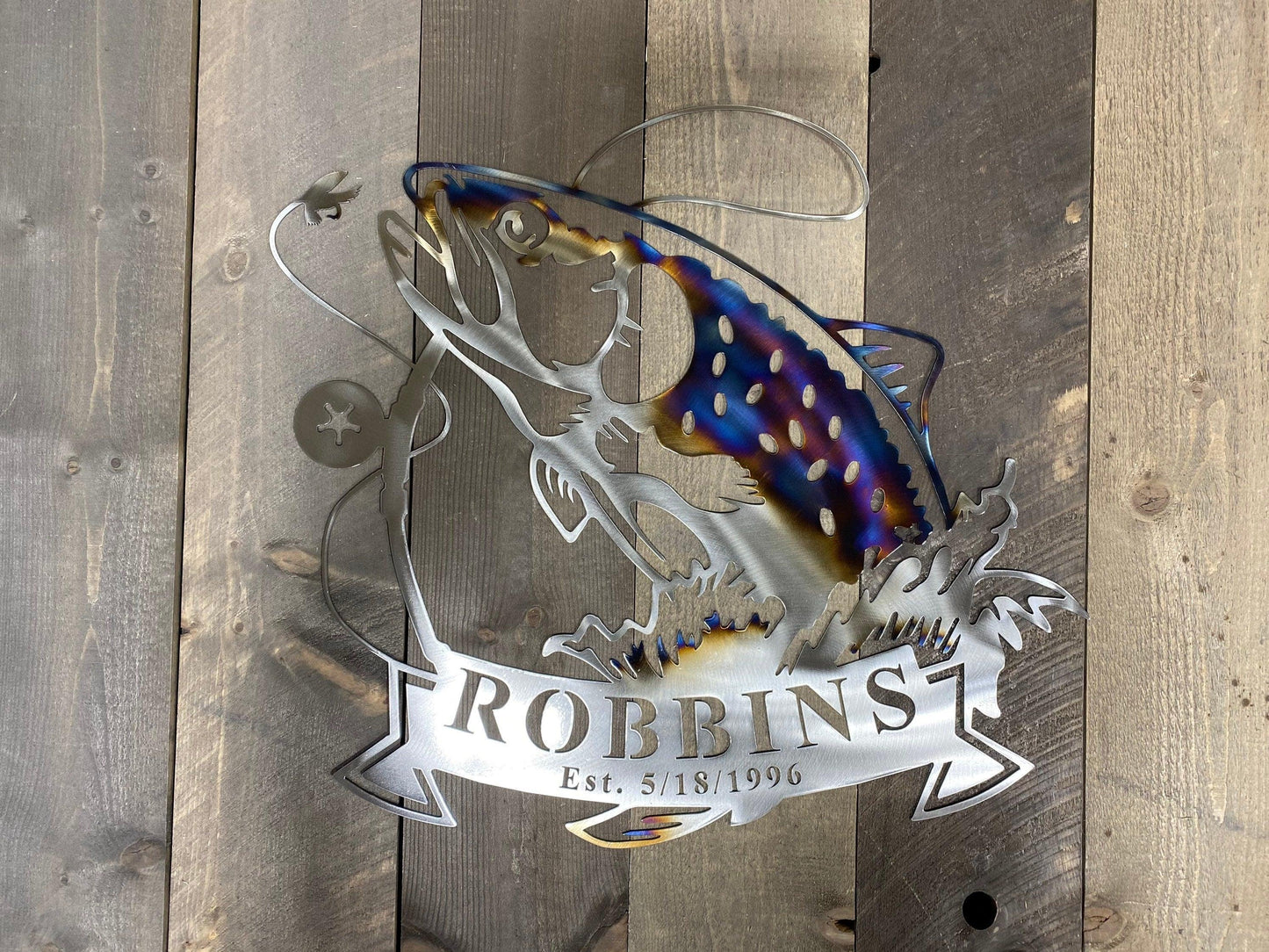 Fishing Welcome Sign - Cabin Decor - RMMDecor