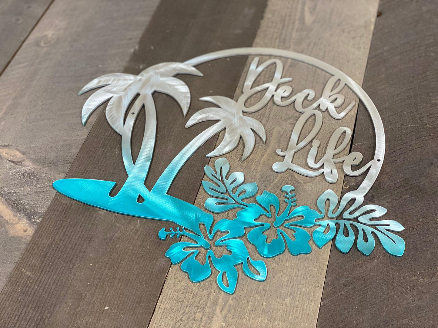 Custom Hawaiian Coastal Metal Wall Art – Beach & Pool House Decor - RMMDecor