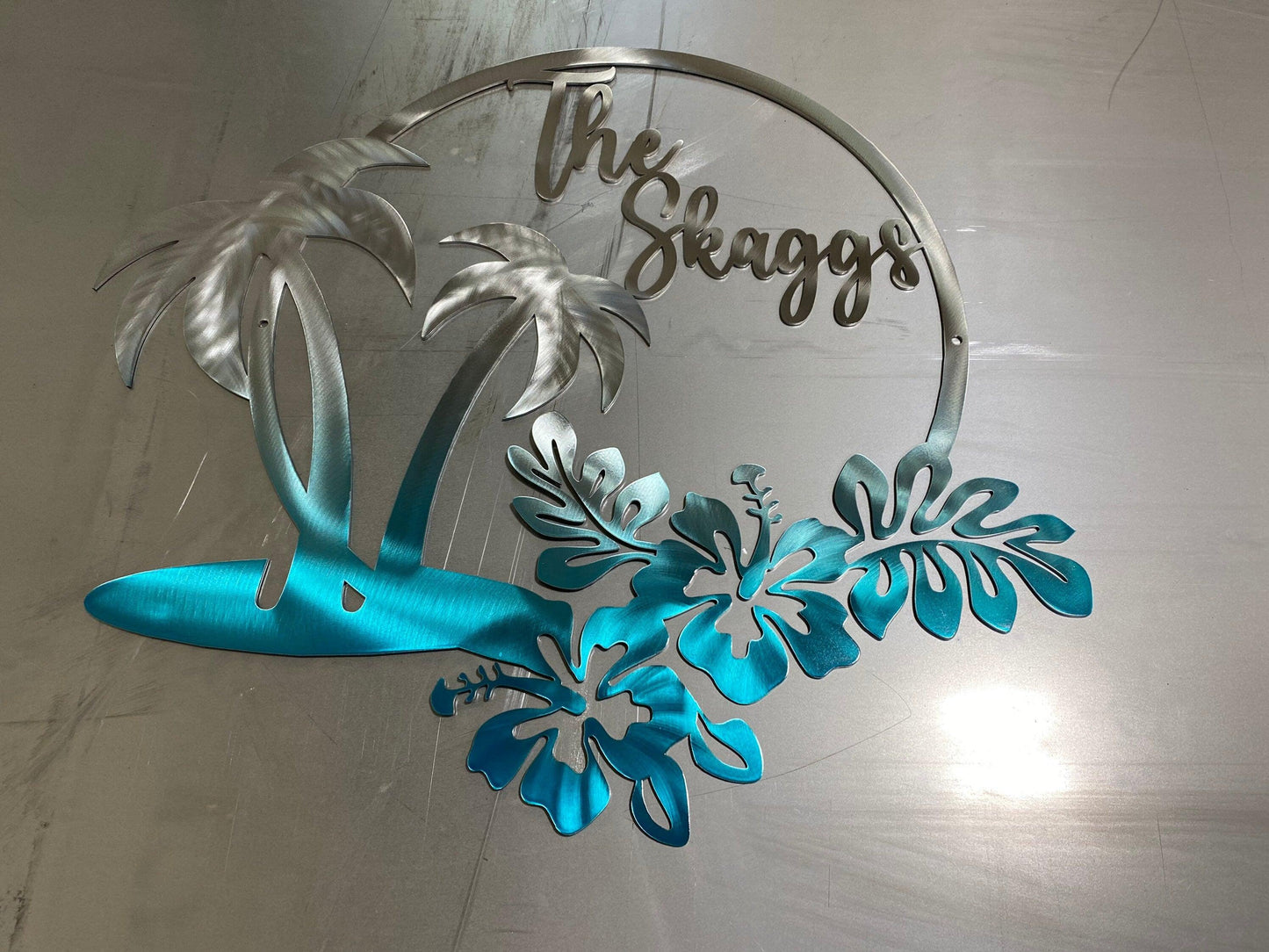 Custom Hawaiian Coastal Metal Wall Art – Beach & Pool House Decor - RMMDecor