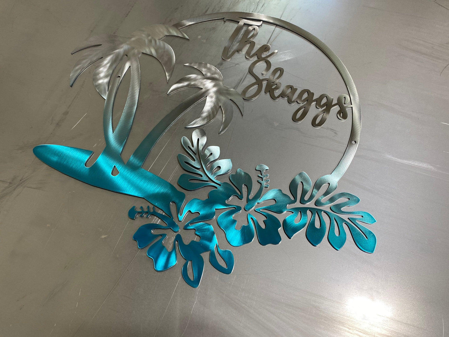 Custom Hawaiian Coastal Metal Wall Art – Beach & Pool House Decor - RMMDecor