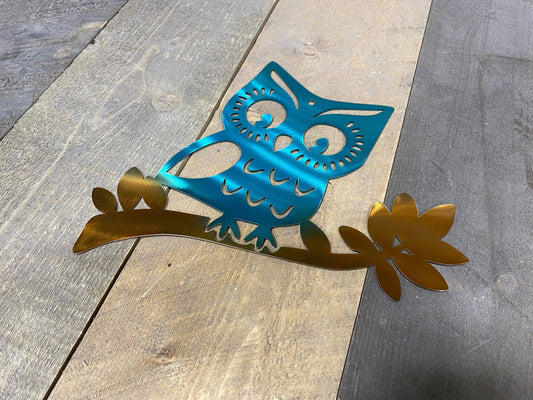 Rustic Owl Metal Wall Art – Handmade Home & Nursery Decor - RMMDecor