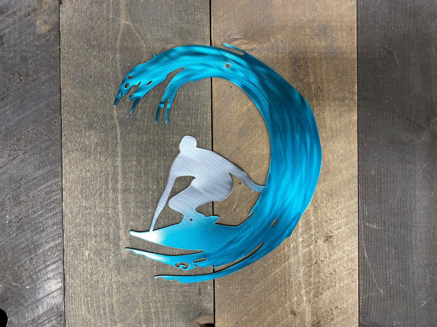 Surfer Metal Wall Art – Coastal & Beach House Decor - RMMDecor