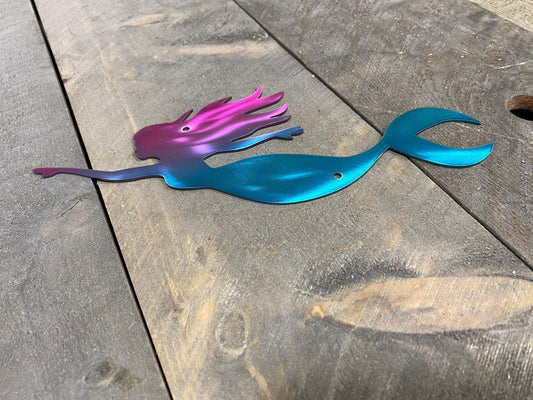 Coastal Mermaid Metal Wall Art – Beach & Ocean-Inspired Home Decor - RMMDecor