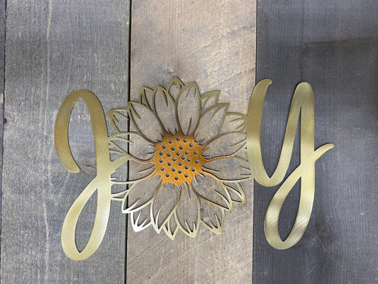 Sunflower Joy Metal Wall Art – Rustic Home & Garden Decor Description: - RMMDecor