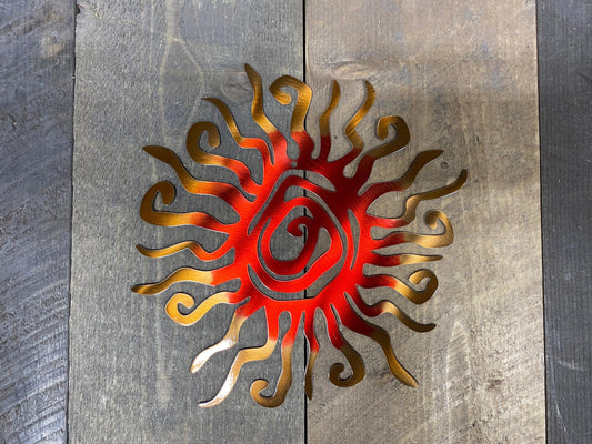 Retro Metal Sun Wall Art – Vibrant Indoor & Outdoor Decor - RMMDecor