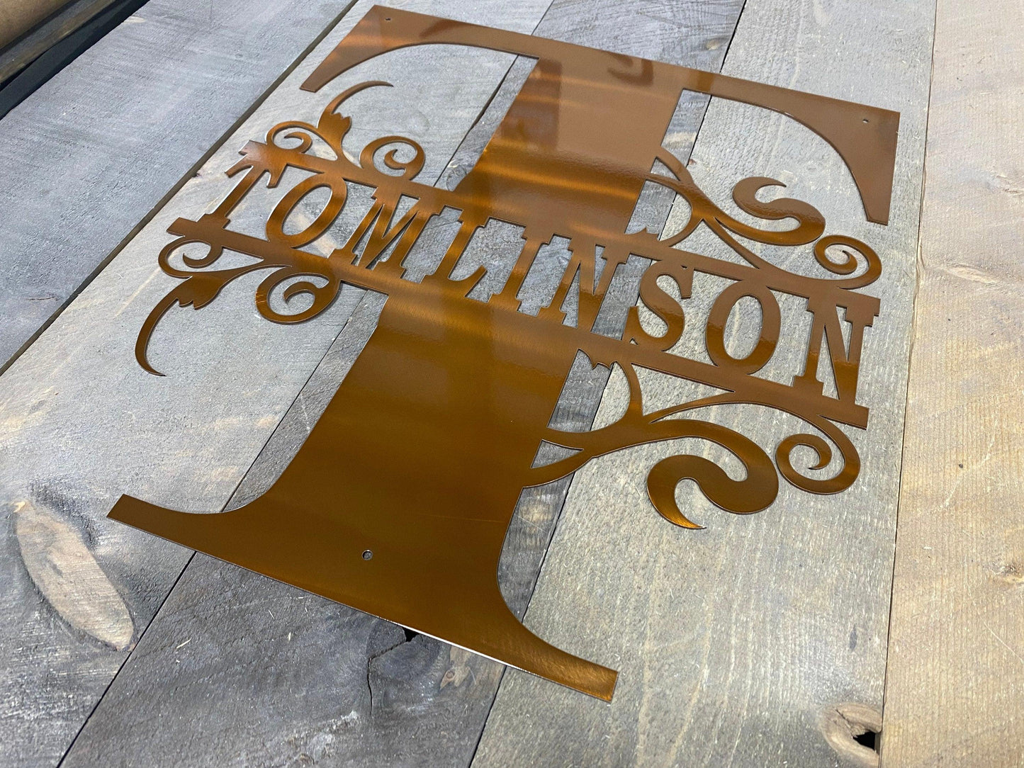 Personalized Metal Monogram Sign – Custom Home & Gift Decor - RMMDecor
