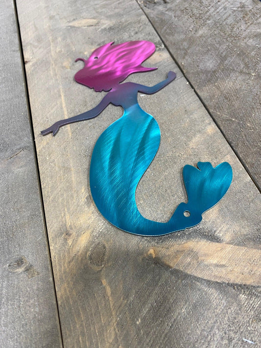 Mermaid Metal Wall Art – Coastal & Beach House Decor - RMMDecor