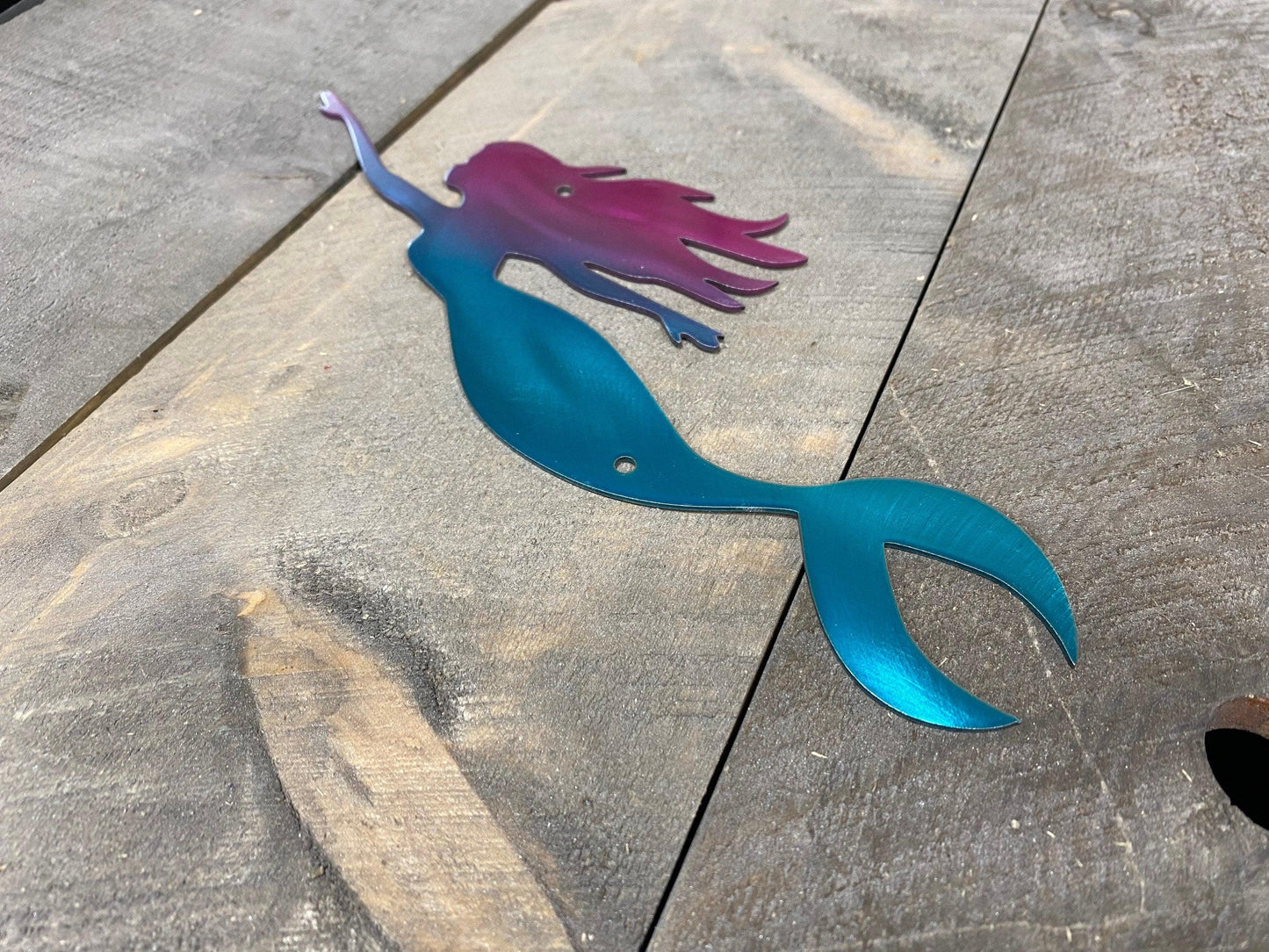 Coastal Mermaid Metal Wall Art – Beach & Ocean-Inspired Home Decor - RMMDecor