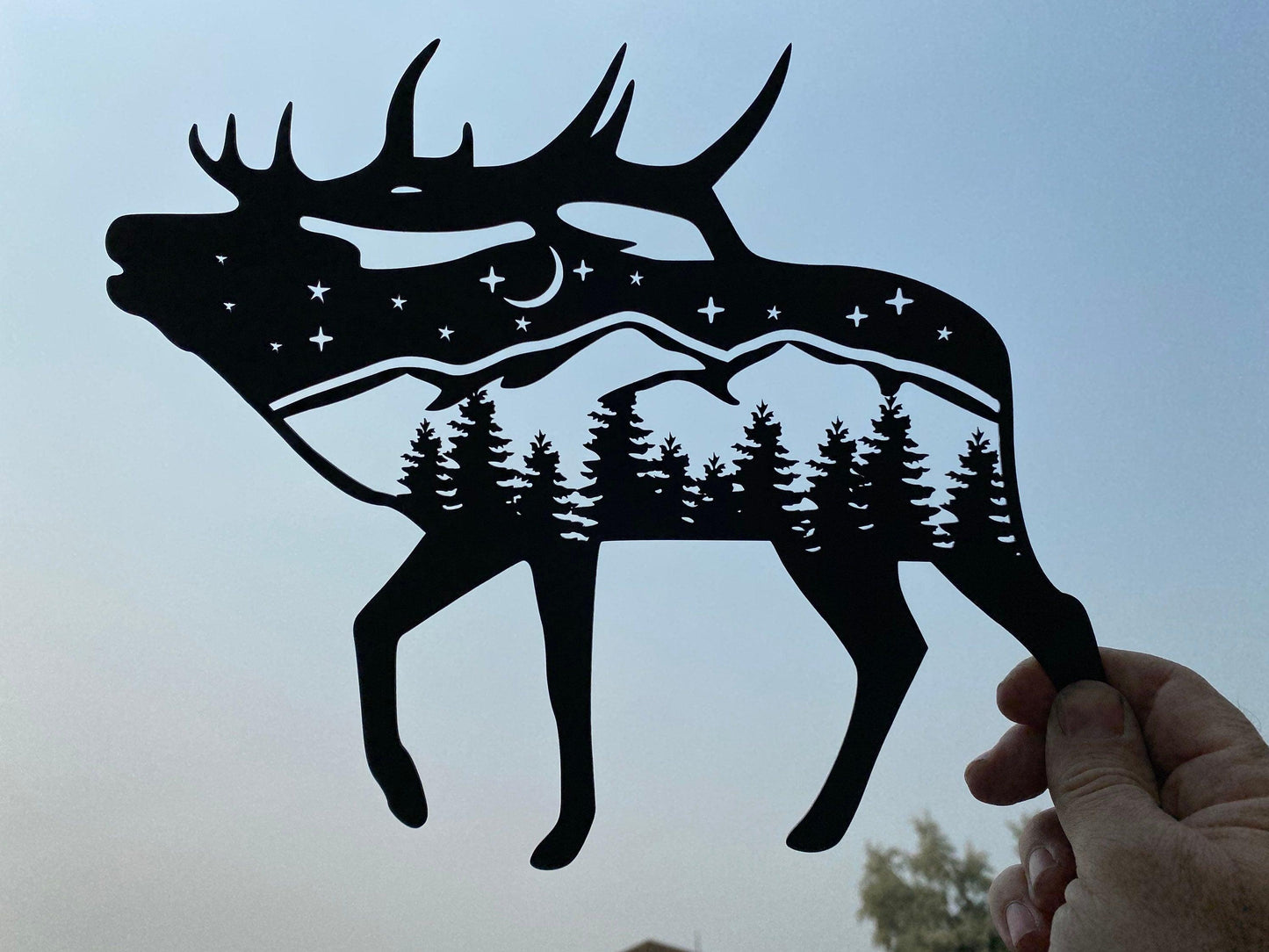 Rustic Elk Metal Wall Art – Cabin & Hunting Lodge Decor - RMMDecor