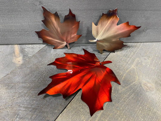 Metal Leaves Wall Decor – Rustic Autumn Accent for Home & Cabin - RMMDecor