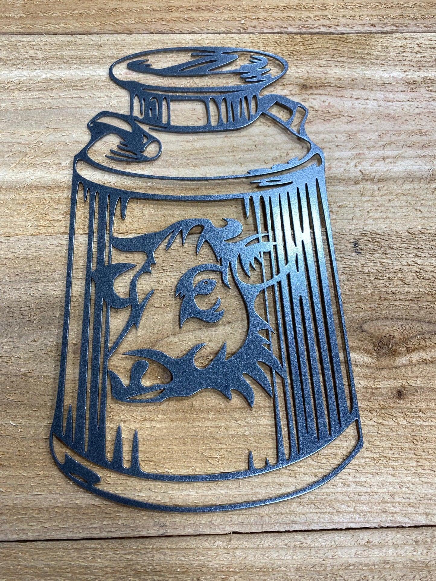 Rustic Metal Milk Can Wall Art – Vintage Farmhouse Decor - RMMDecor