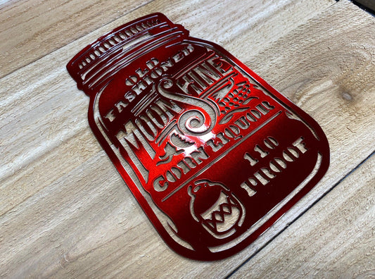 Rustic Metal Moonshine Wall Art – Vintage Bootlegger Decor - RMMDecor