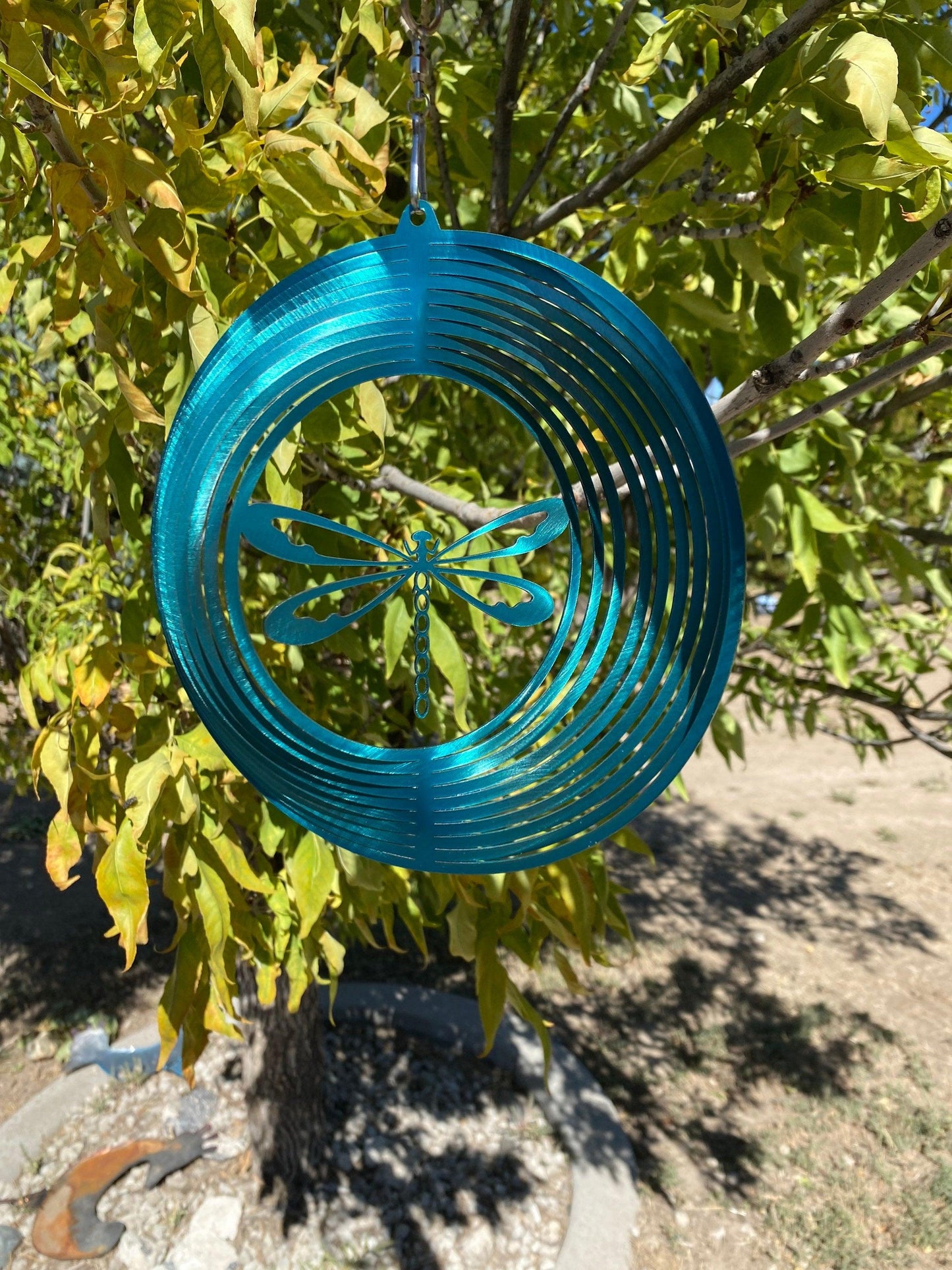 Dragonfly Wind Spinner – Metal Garden Art & Yard Decor - RMMDecor