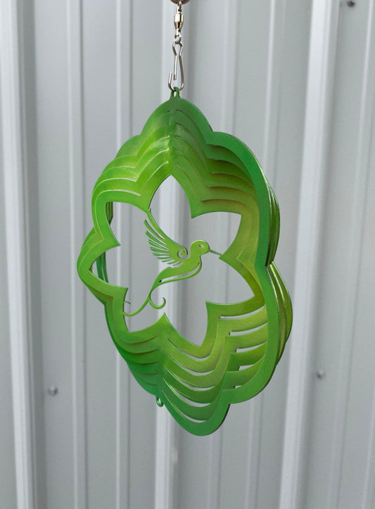 Hummingbird Wind Spinner – Metal Garden Art & Yard Decor - RMMDecor