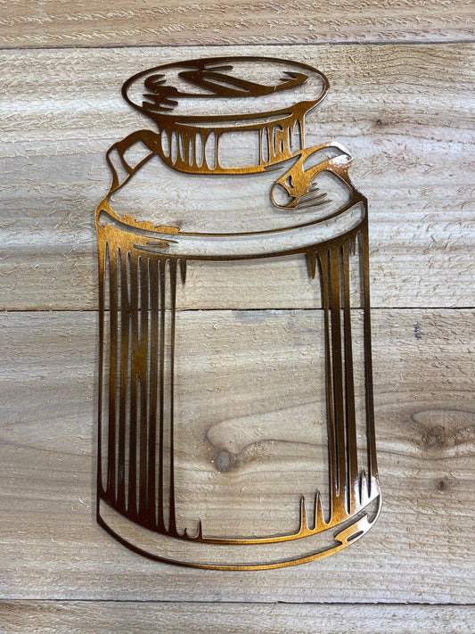 Rustic Metal Milk Can Wall Art – Vintage Farmhouse Decor - RMMDecor