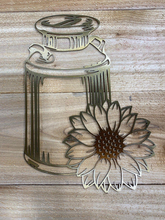 Rustic Metal Milk Can Wall Art – Farmhouse & Vintage Country Decor - RMMDecor