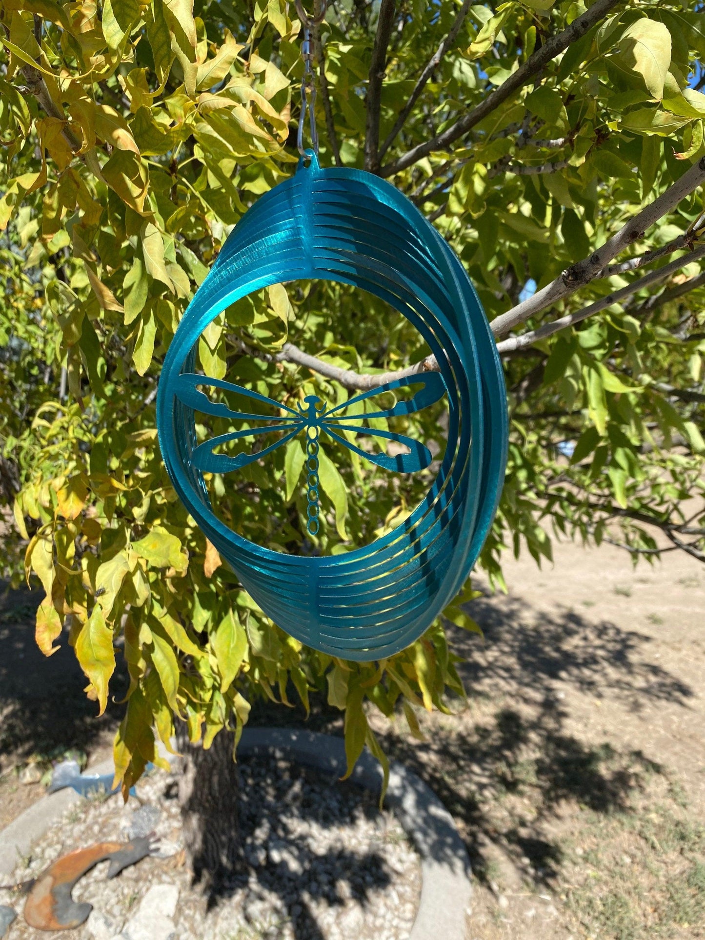 Dragonfly Wind Spinner – Metal Garden Art & Yard Decor - RMMDecor
