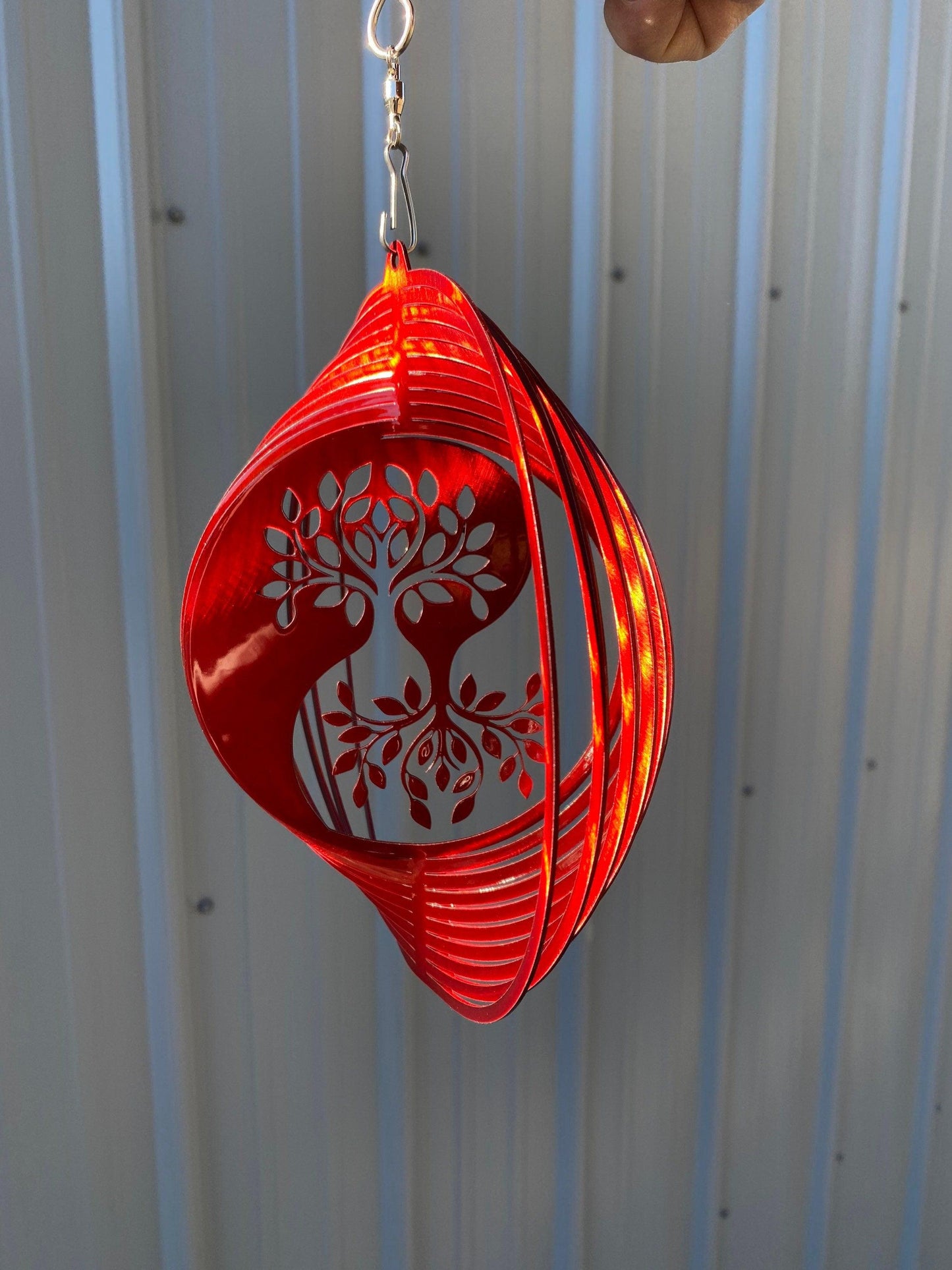 Yin Yang Tree Wind Spinner – Metal Garden & Yard Art - RMMDecor