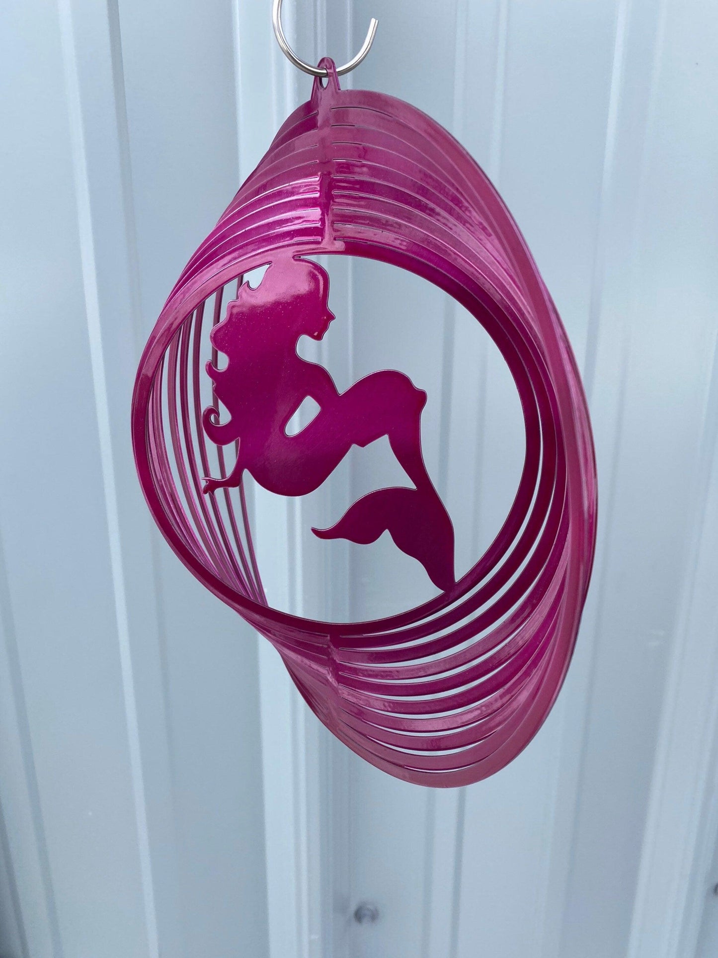 Mermaid Wind Spinner – Coastal Metal Art for Beach & Pool House Decor - RMMDecor