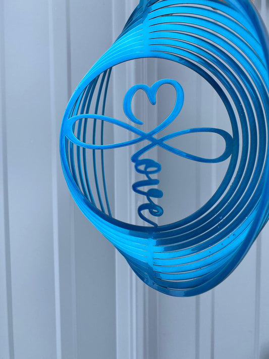 Infinity Heart Wind Spinner – Unique Metal Garden Decor & Gift - RMMDecor