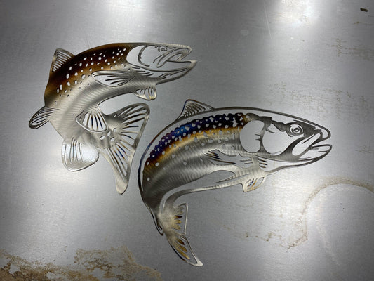 Trout Metal Wall Art Bundle - RMMDecor