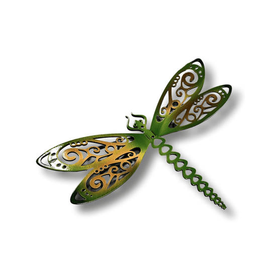 Dragonfly 8'' Metal Wall Hanging - RMMDecor