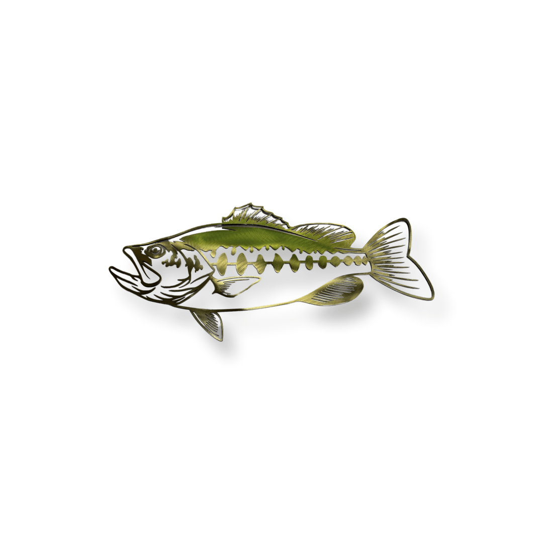 Largemouth Bass Metal Wall Art – Fishing & Cabin Decor - RMMDecor