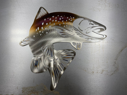 Trout Metal Wall Art – Unique Gift for Fishermen - RMMDecor