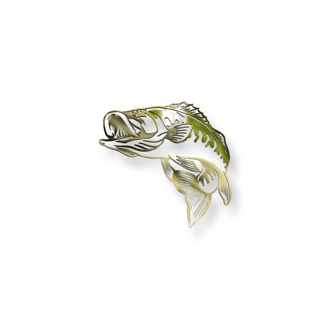 Largemouth Bass Metal Wall Art – Fishing & Cabin Decor - RMMDecor