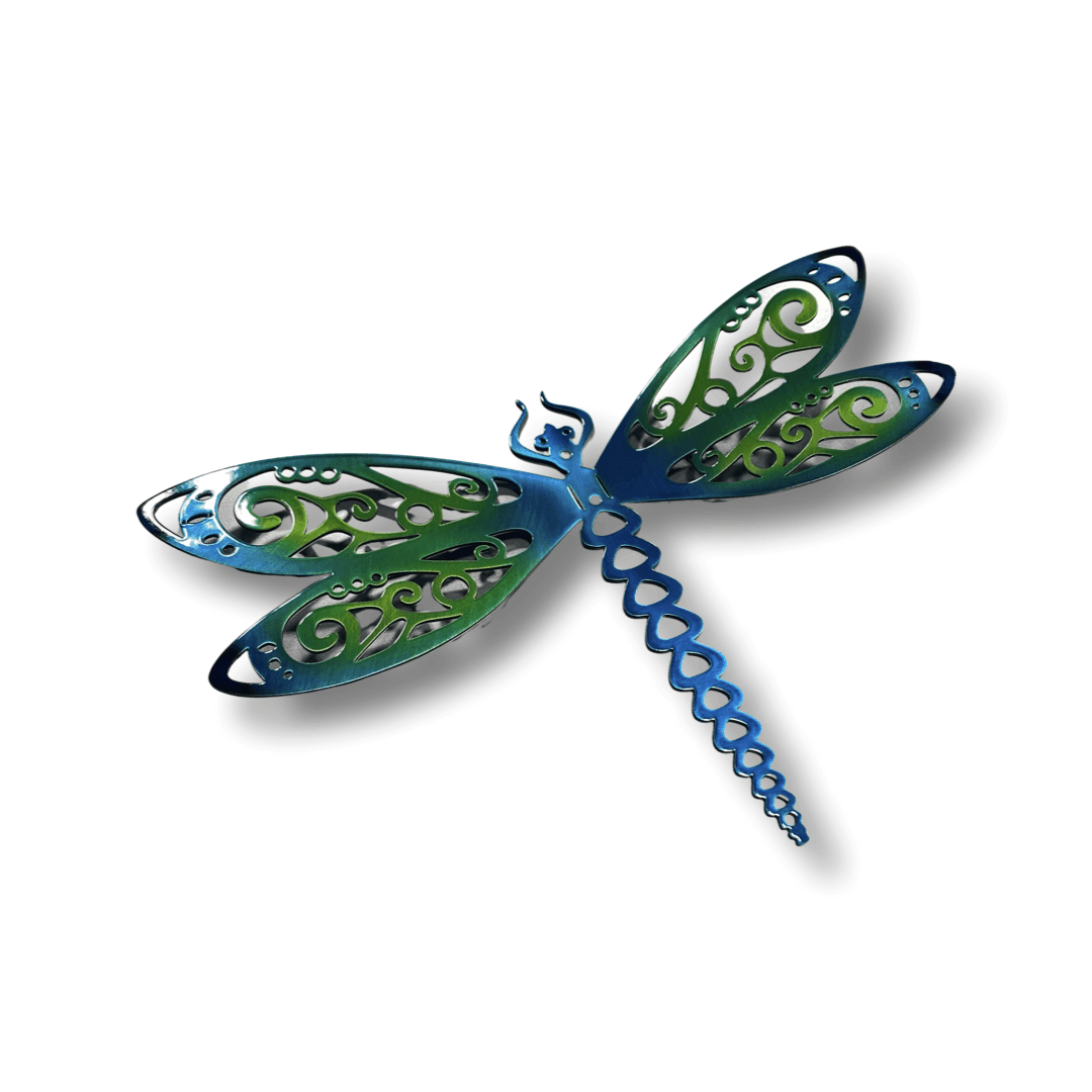 Dragonfly 8'' Metal Wall Hanging - RMMDecor