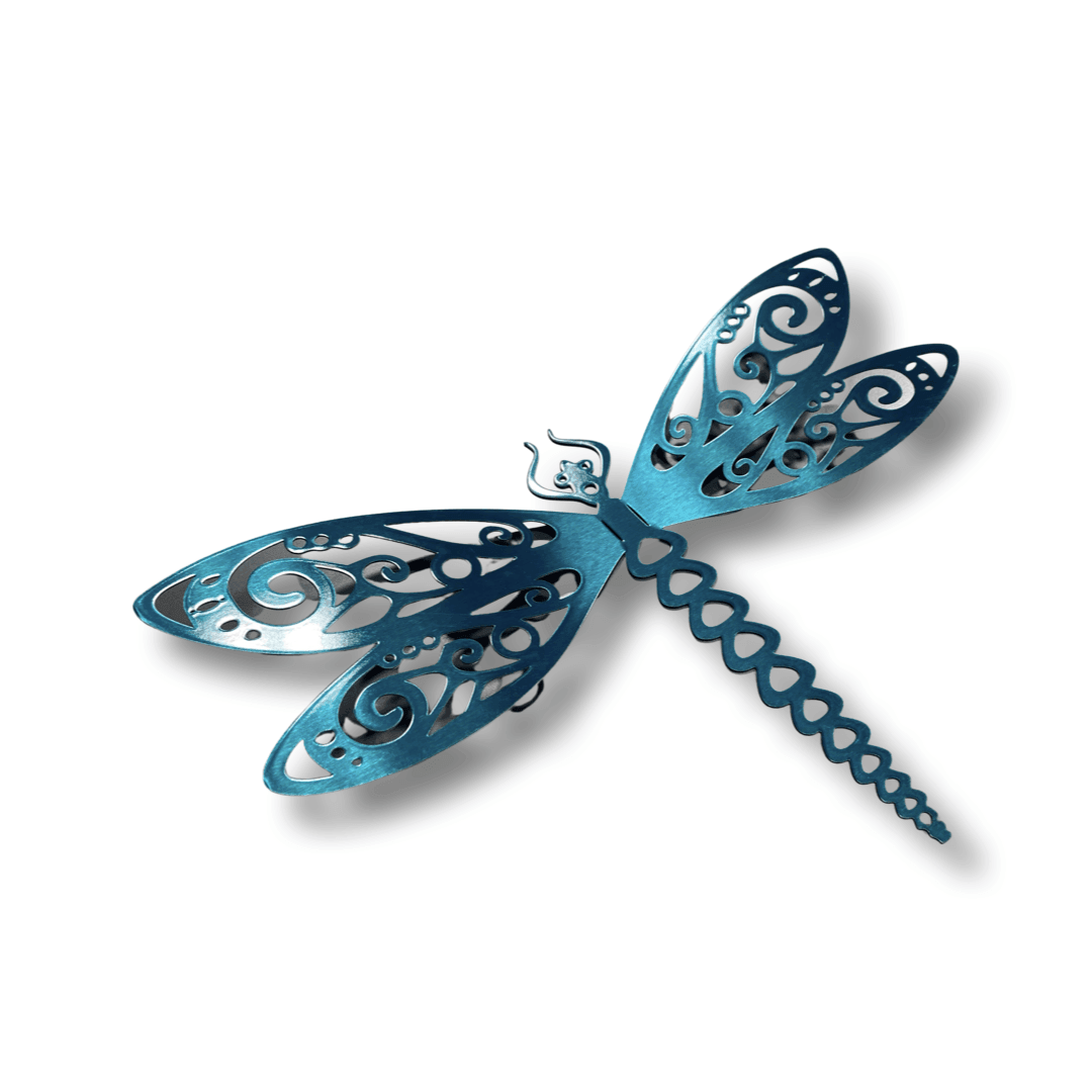 Dragonfly 8'' Metal Wall Hanging - RMMDecor