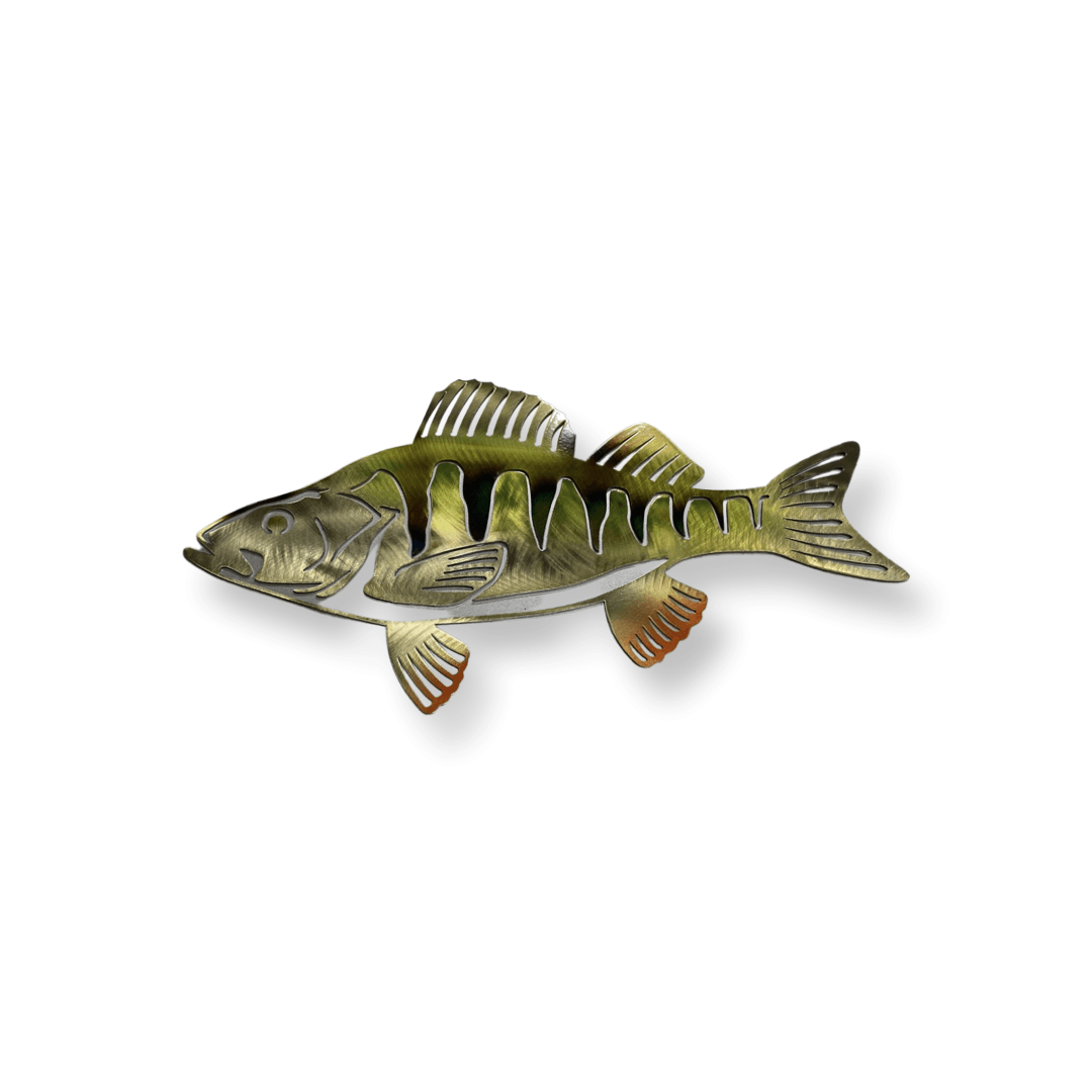 Perch Metal Wall Art – Unique Fishing & Cabin Decor - RMMDecor