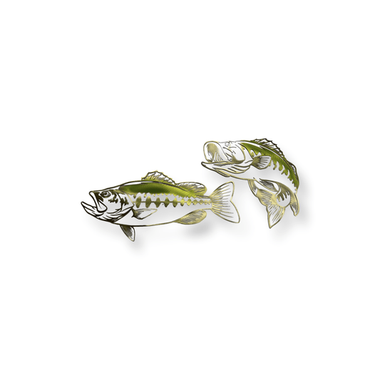 Largemouth Bass Metal Wall Art – Set of Two - RMMDecor