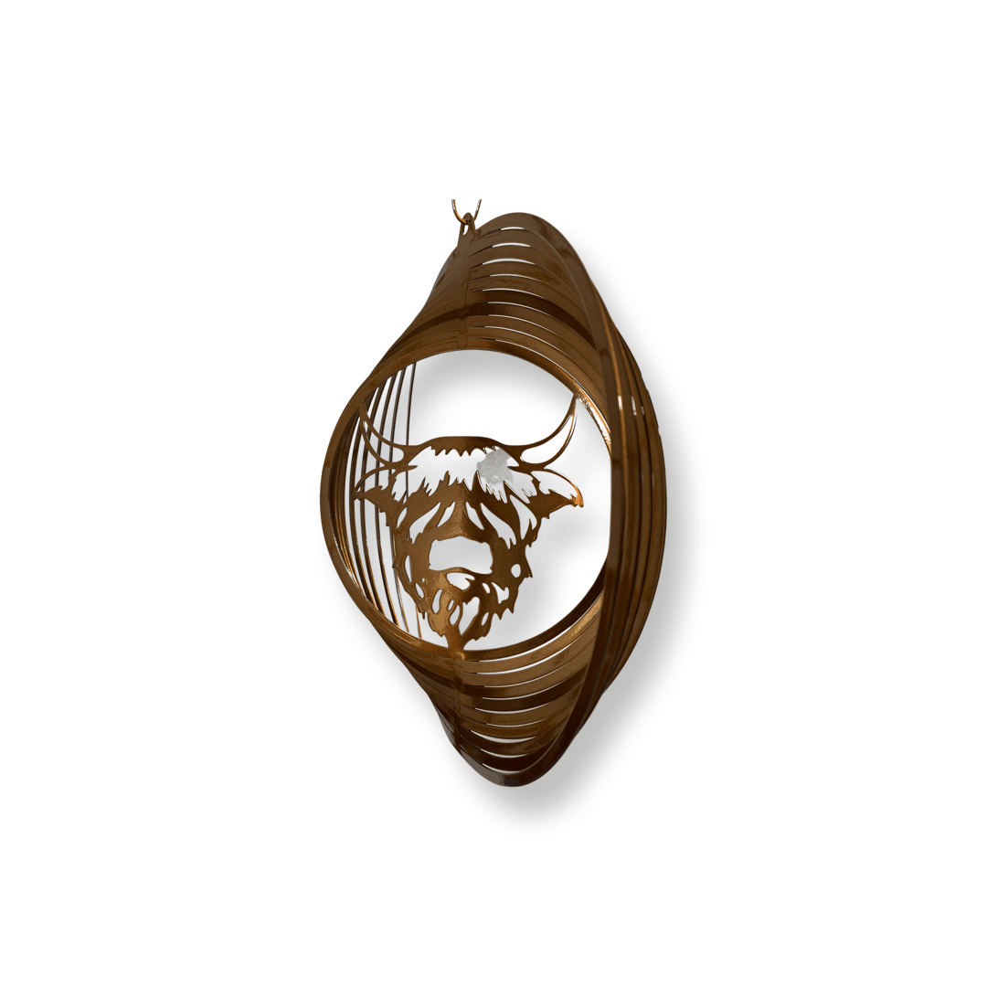 Highland Cow Wind Spinner - RMMDecor