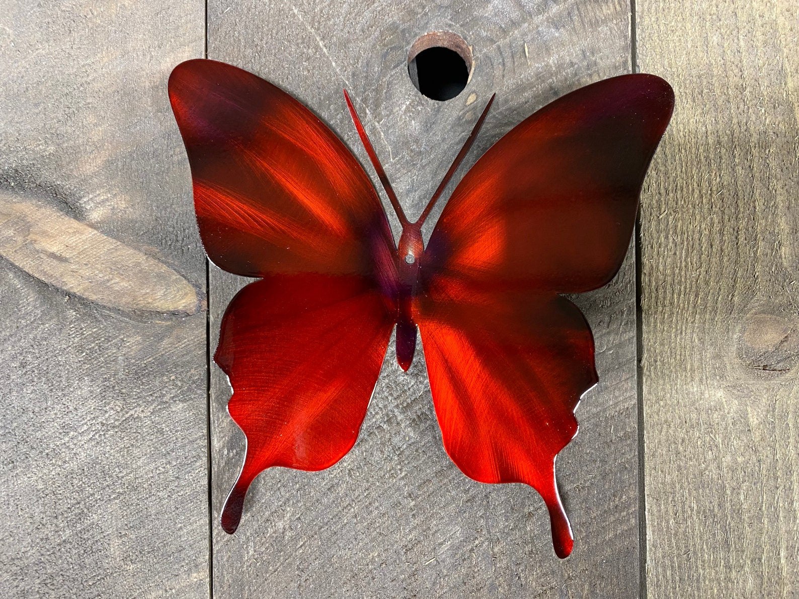 Monarch Butterfly Metal Fence Art – Garden & Yard Decor