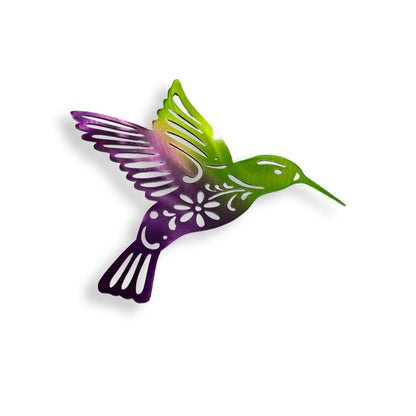 Multicolored Hummingbird  4"x4"