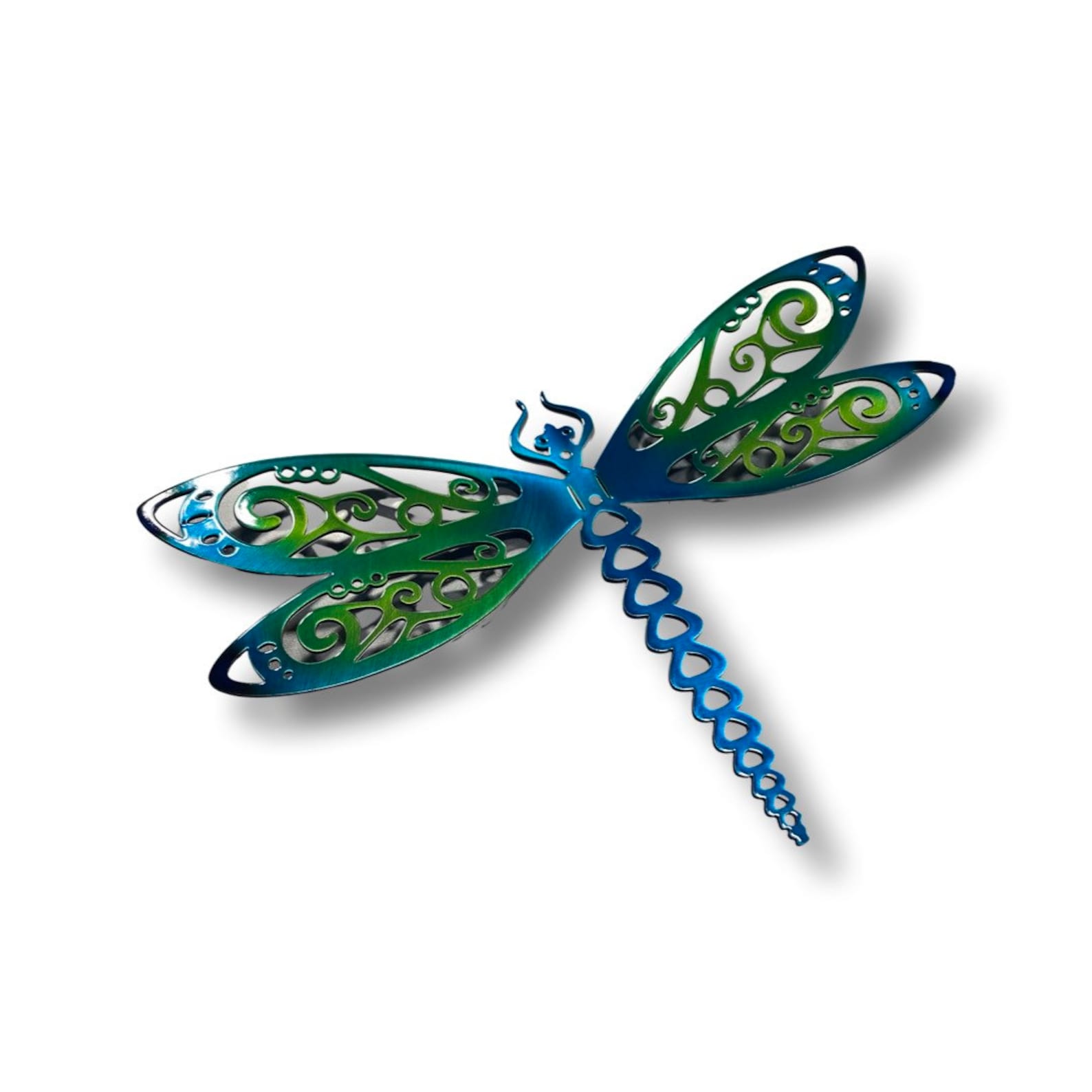 Metal Dragonfly Garden Art - Colorful Yard Decor - USA Made