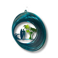 Metal Surfer Wind Spinner - Coastal Garden Decor - USA Made
