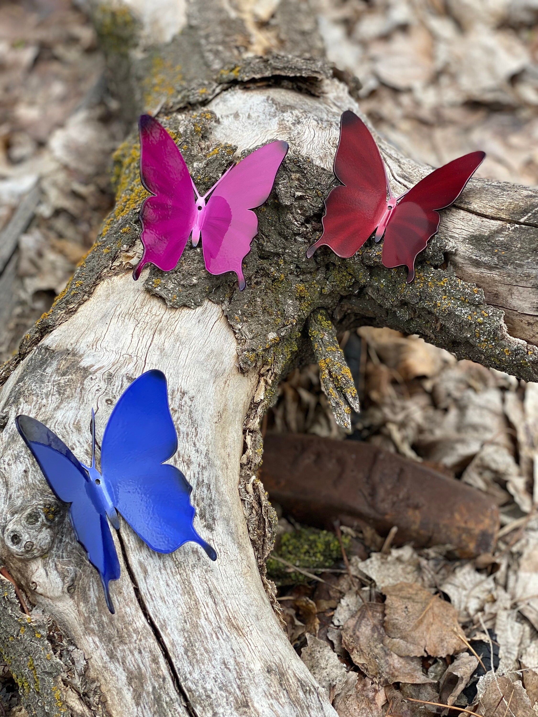 Monarch Butterfly Metal Fence Art – Garden & Yard Decor