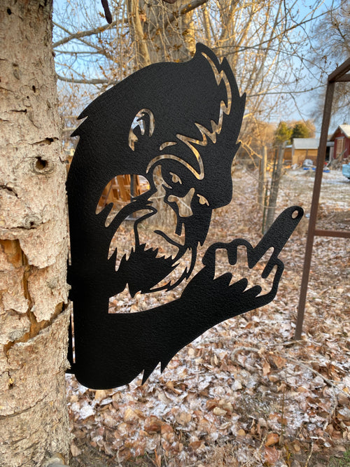 Bigfoot flipping the bird with attitude! - RMMDecor