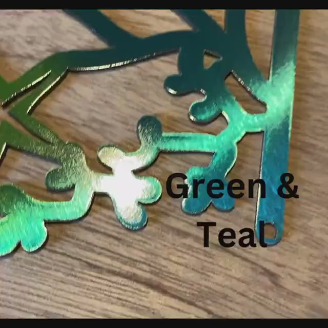 Metal Sea Turtle Door Corner Decor - Coastal Beach House Wall Art