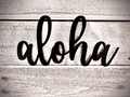 Aloha Metal Sign – Tropical Wall Decor & Hawaiian Vibes - RMMDecor