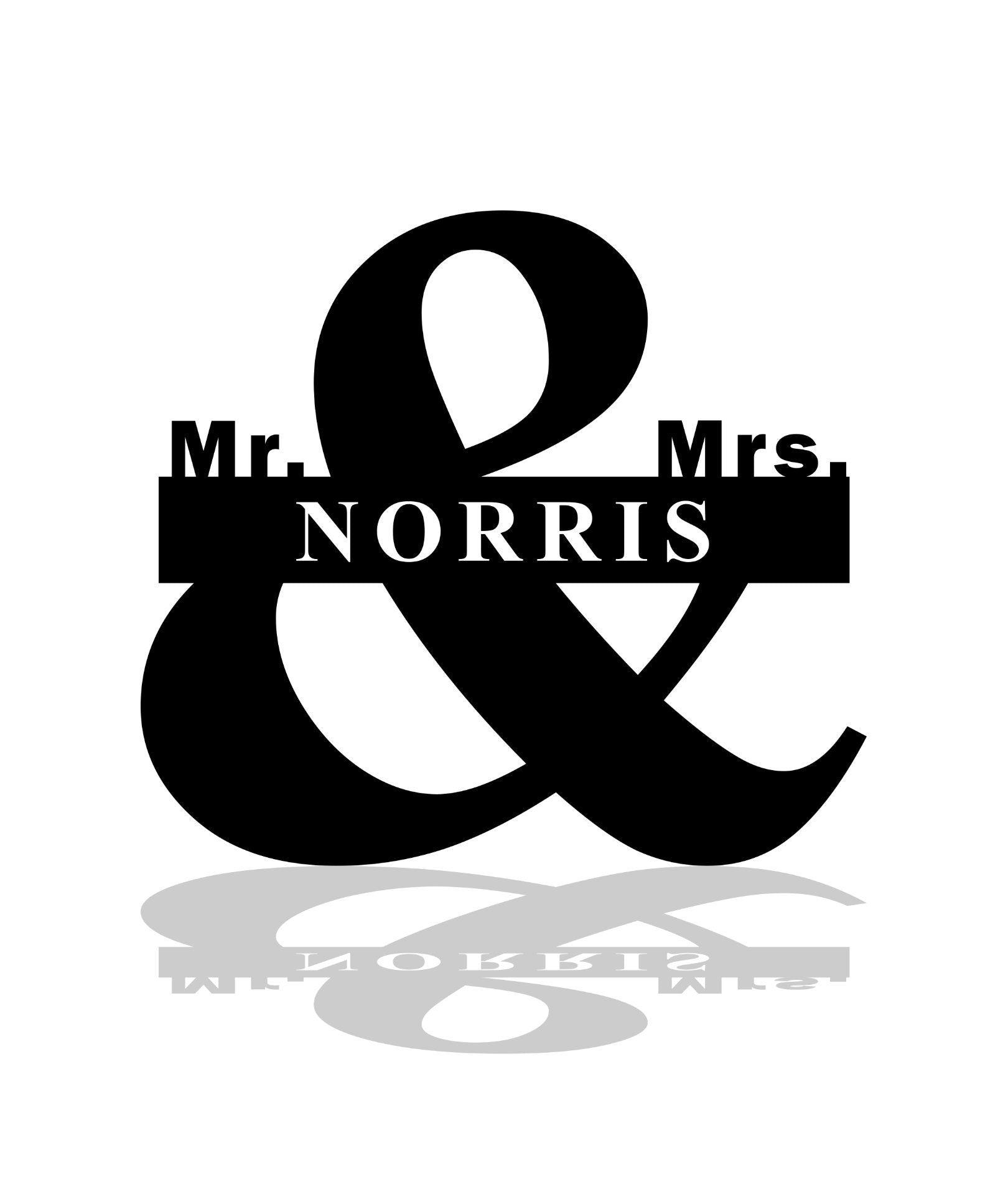 Personalized Mr. & Mrs. Monogram – Custom Wedding & Anniversary Gift - RMMDecor