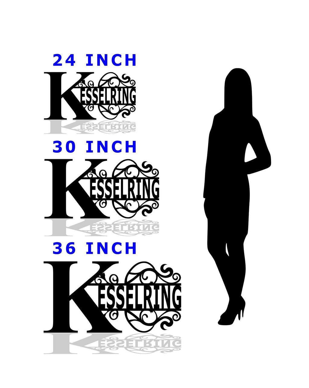 Personalized Name Monogram – Custom Metal Wall Art - RMMDecor