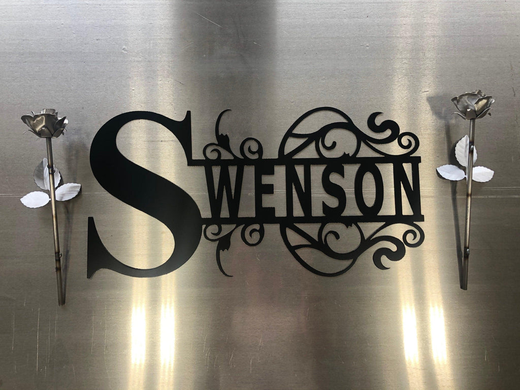 Personalized Name Monogram – Custom Metal Wall Art - RMMDecor