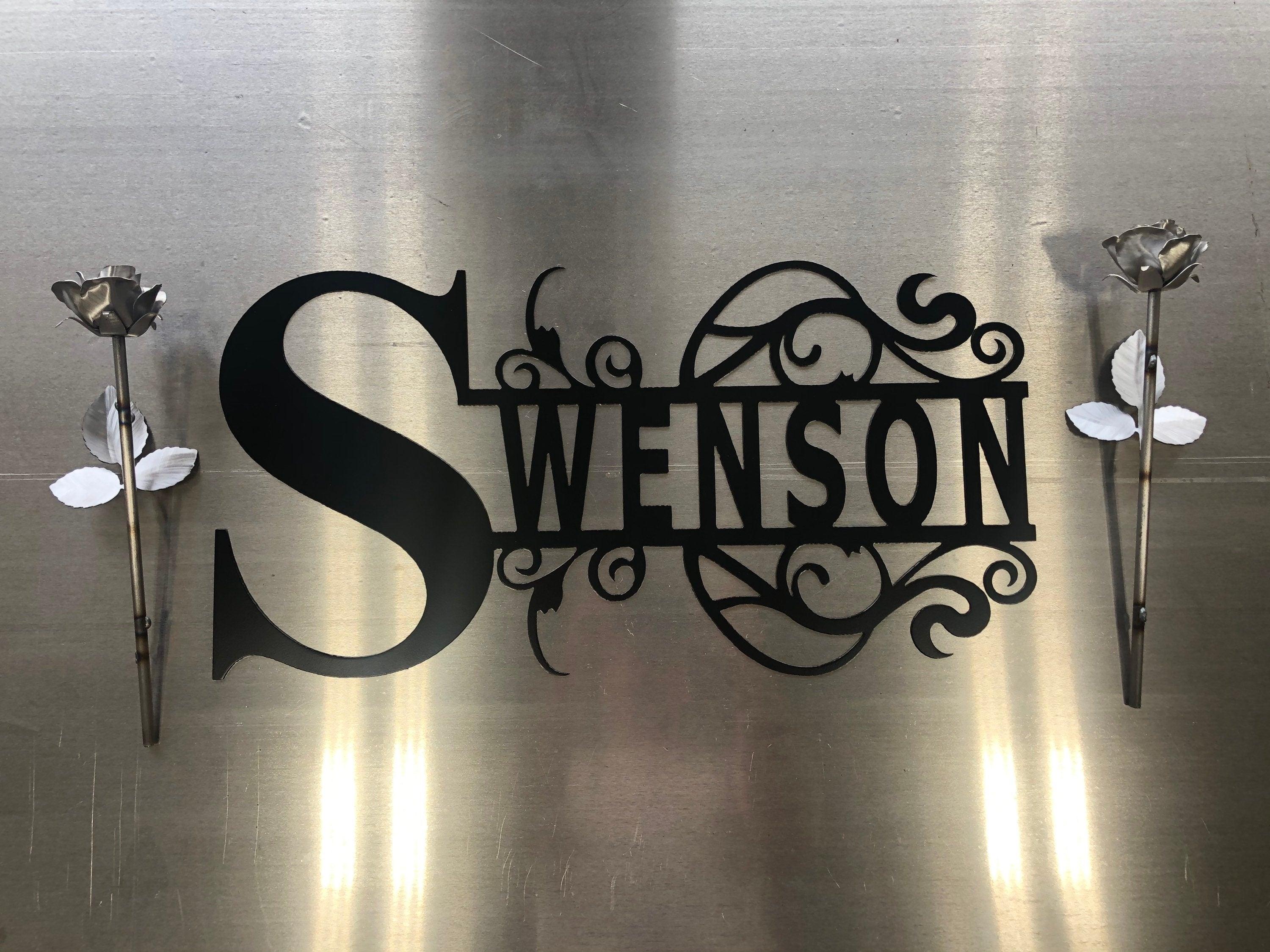 Personalized Name Monogram – Custom Metal Wall Art - RMMDecor