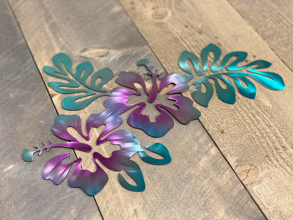 Hibiscus Metal Wall Art – Coastal & Beach-Themed Decor - RMMDecor